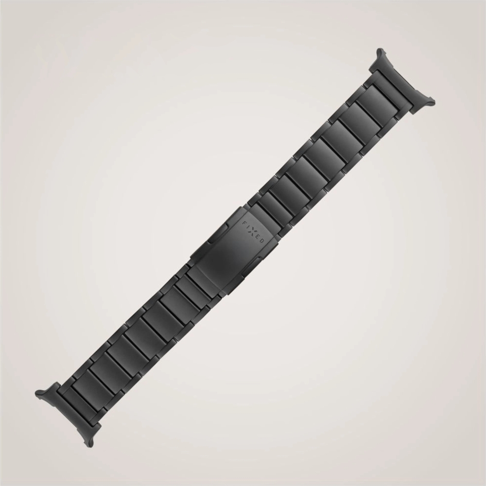 Tytanowy pasek Fixed Titanium Strap do Samsung Galaxy Watch Ultra w kolorze czarnym.